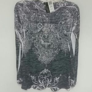 INC International  Concepts l/s tunic blouse