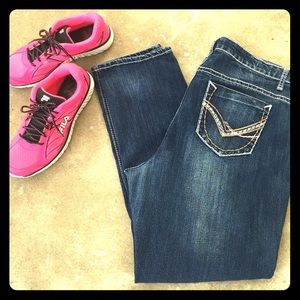 Bongo Plus Straight Leg/Boot Cut Jeans Sz 22W