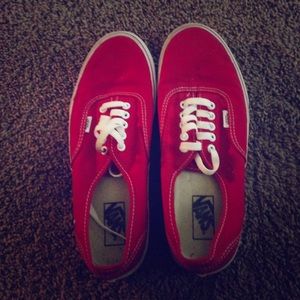 Mens red vans