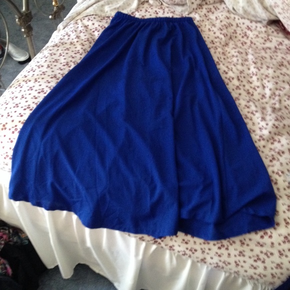 Blue maxi skirt