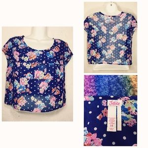 Justice floral top