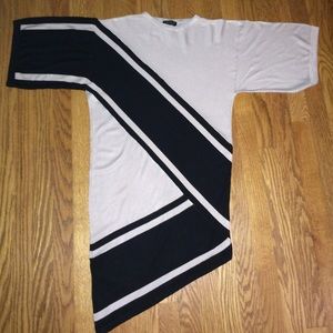 Asymmetrical color block dress