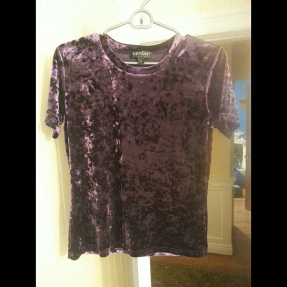 Karen Kane Crushed Velour Tee