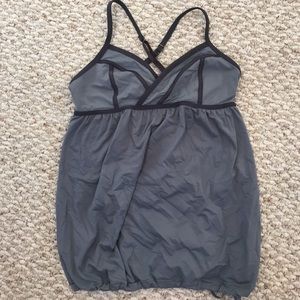 Lululemon grey strappy tank - gently worn