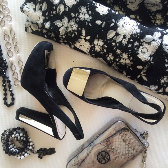 Dior Shoes - ✨3X HPior Black Suede & Silver RESERVED FOR SHARON