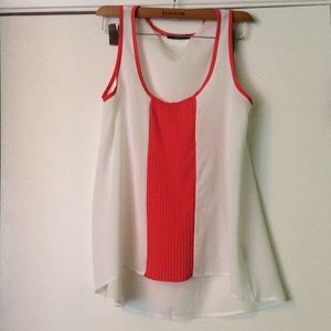 Orange & White Tank