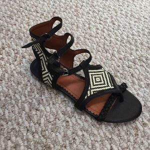 Lucky Brand tribal/ikat gladiator sandals