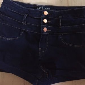 Denim high waisted jeans