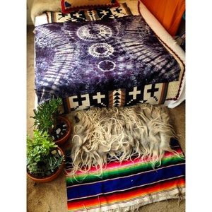 hand dyed raw silk tapestry