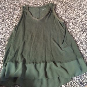 Green tank top