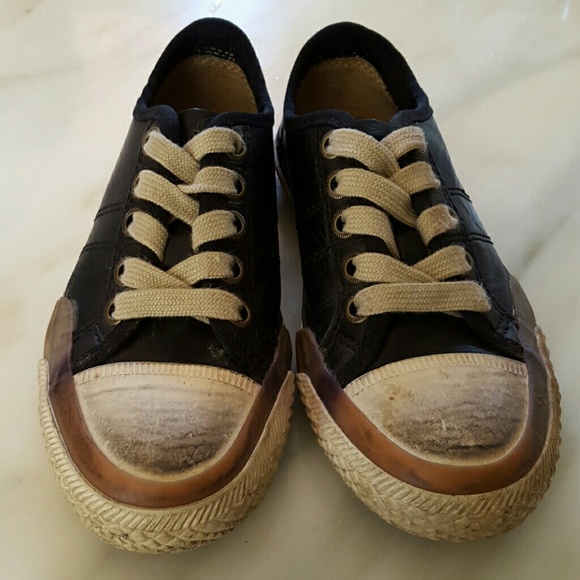 FRYE Youth Greene Low Lace Leather Sneakers
