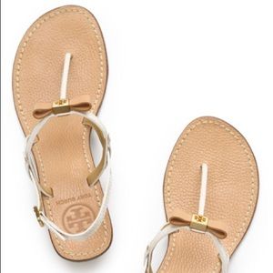 Tory Burch Kailey leather wedge thong sandal