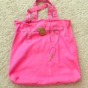 Michael Kors pink tote bag