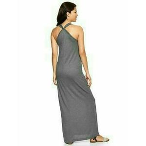 Gap Gray Crossback Maxi Dress XS