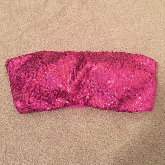 Victoria's Secret Sparkle Swim Top- S