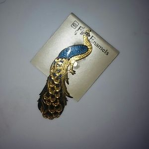 Peacock Pin Broach