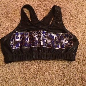 cheer athletics cheetahs sports bra