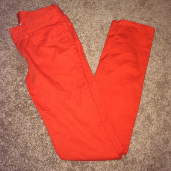 Bright Orange Skinny Jeans from Germany