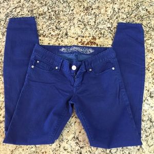 Express Zelda blue jean legging