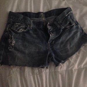 7 for All Man Kind shorts, 28
