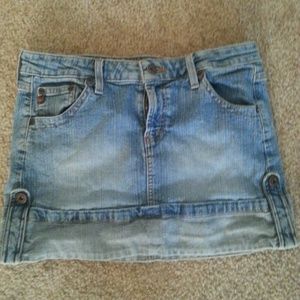 Denim jean skirt