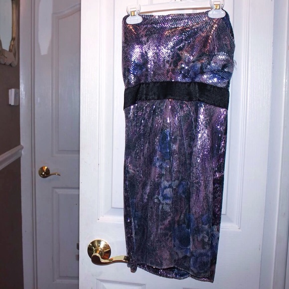 Strapless Sequin Dress - Picture 1 of 4