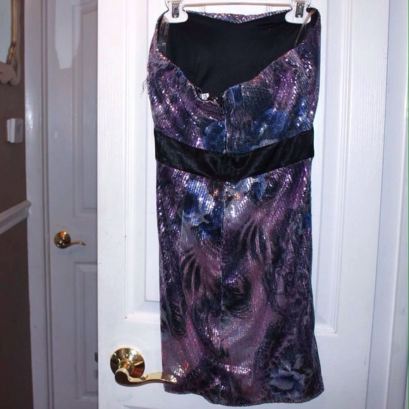 Strapless Sequin Dress - Picture 2 of 4