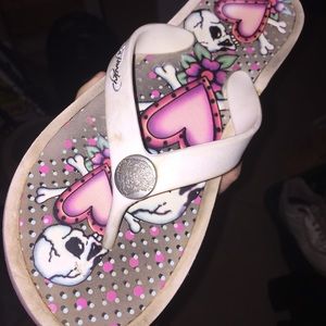 Ed Hardy Flip Flops