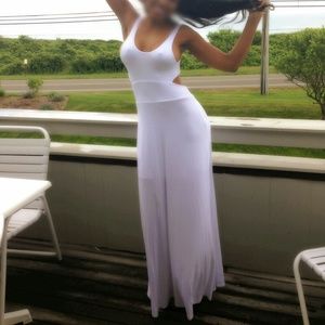 White long maxi dress