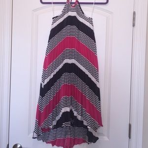 BCBG Hi-Lo Pleated Dress