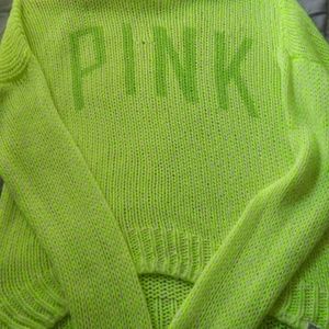 Neon vs pink sweater