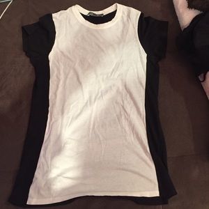 Black and white t shirt