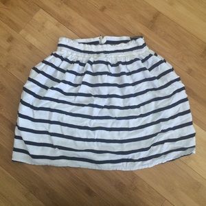 Striped mini skirt