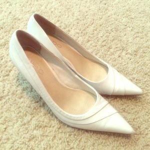 White ALDO heels