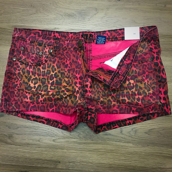 Pink LEOPARD Multicolor SHORTS
