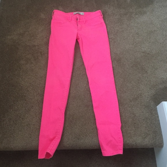 Hot Pink Hollister jeans