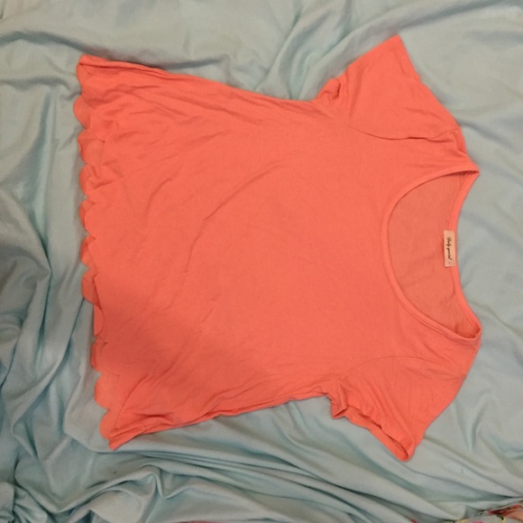Scalloped crop top
