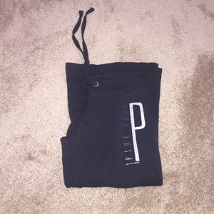 Black 'PINK' sweatpants