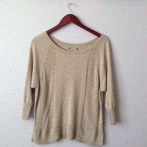 Beige 3/4 sleeve top