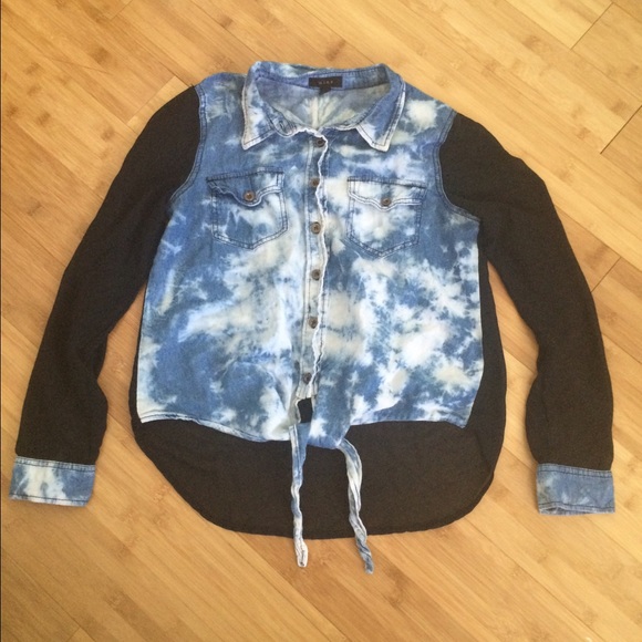 Bleach tyedye button up - Picture 1 of 2