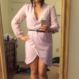 Tobi tulip wrap lavender wrap dress