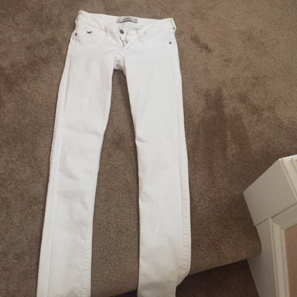 White Skinny leg Hollister Jeans