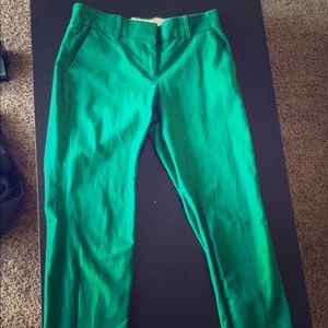 J.Crew Emerald Cafe Capri dress pant