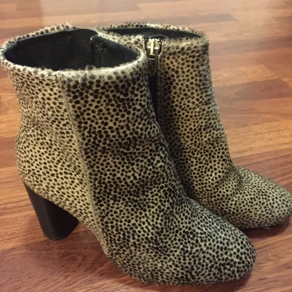 Topshop cheetah bootie sz 38