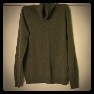J. Crew Green Turtleneck Sweater