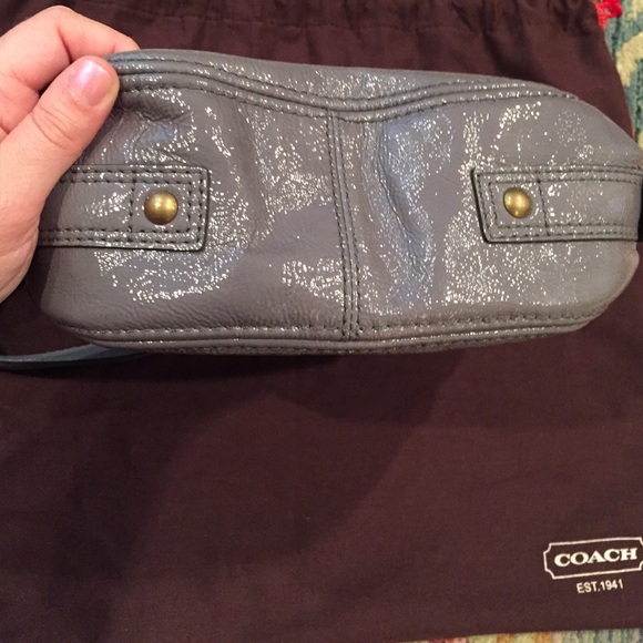 //SOLD// Patent Leather Coach Zoe Bag - Picture 3 of 4