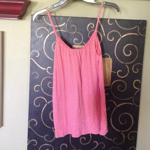 peach colored, patterned tank - Picture 2 of 2