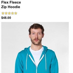 American apparel unisex hoodie