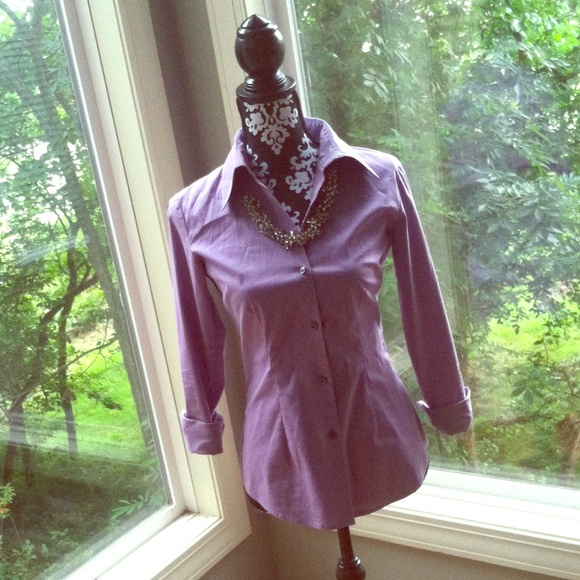 Lilac Button Up Blouse(S3)