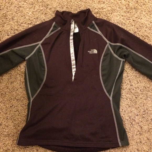 North Face purple long sleeve athletic top